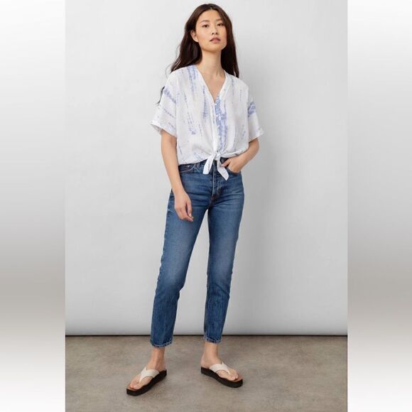 Rails Thea tie waist blouse  rayon/ linen blend blouse size S, M, L, NWT - Picture 5 of 14